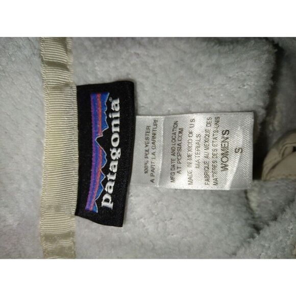 Patagonia Sweater Womens Small Re-Tool Jacket Pullover Fleece Cream - Picture 4 of 6